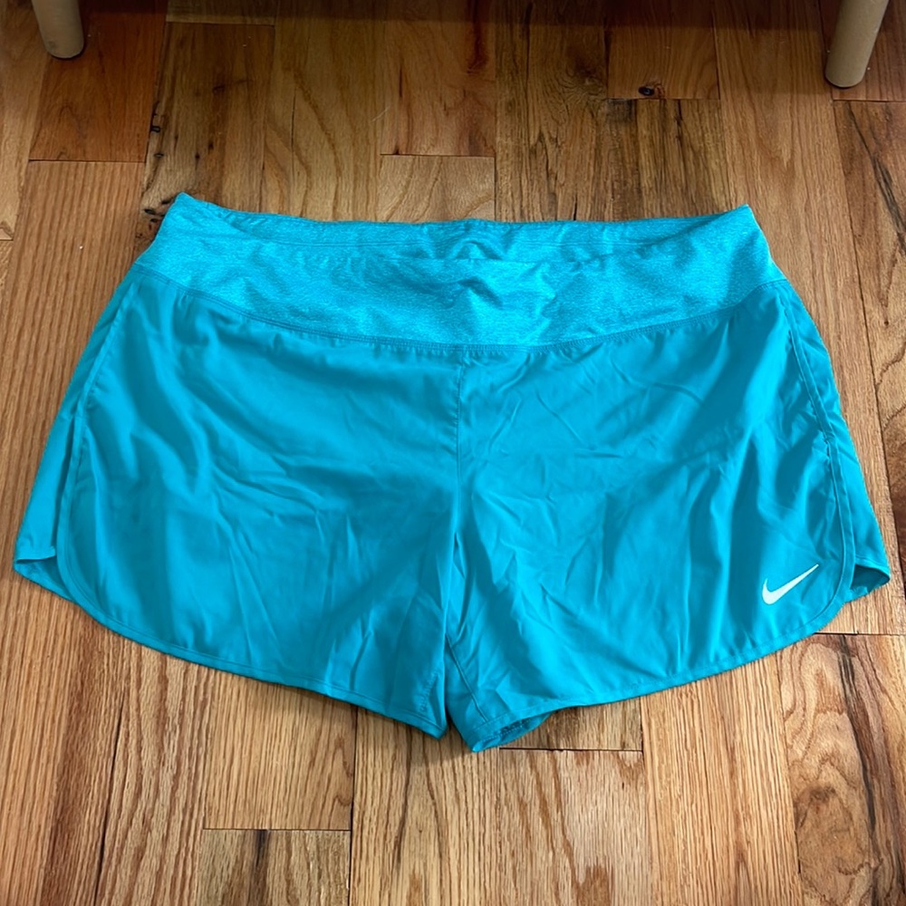 Nike Plus Size Teal Blue Athletic Short